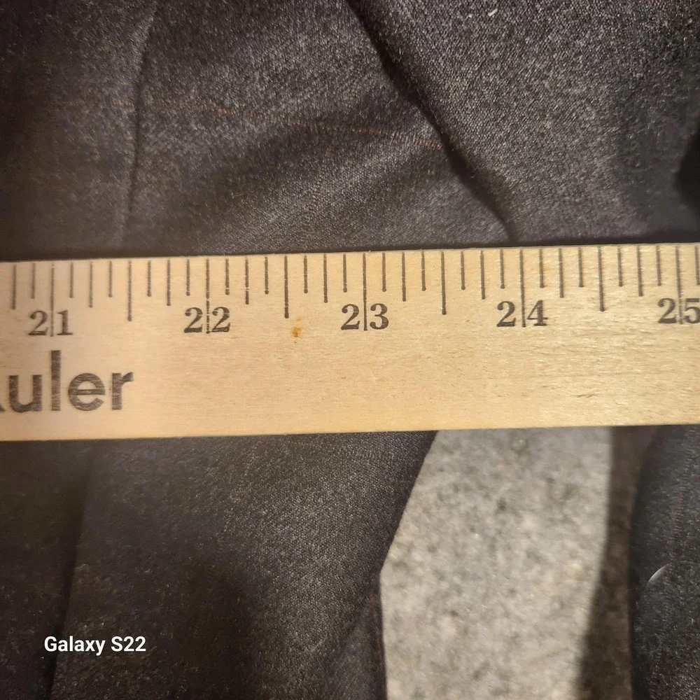Albert Nipon Blazer Mens 46 Long Charcoal Wool Cashmere Double Breasted Made USA